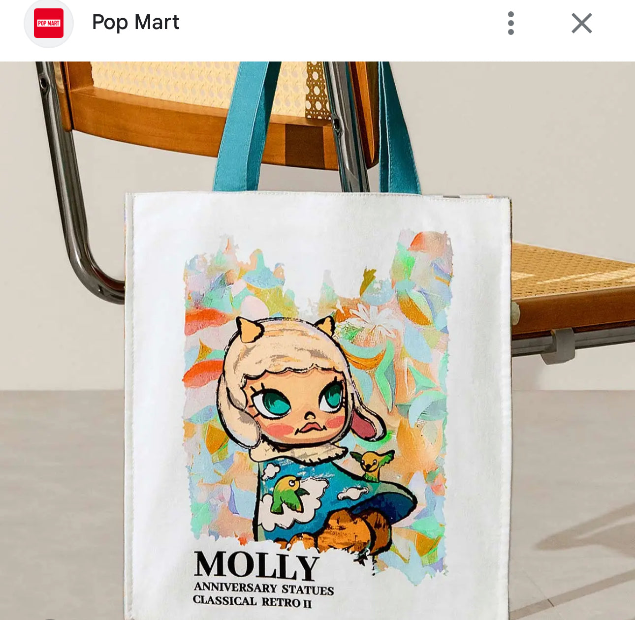 Molly Anniversary Statues Classical Retro II Canvas Tote